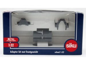 Siku, Adapter kit met frontgewicht grijs, 1:32