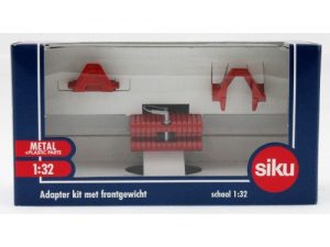 Siku, Adapter kit met frontgewicht rood, 1:32