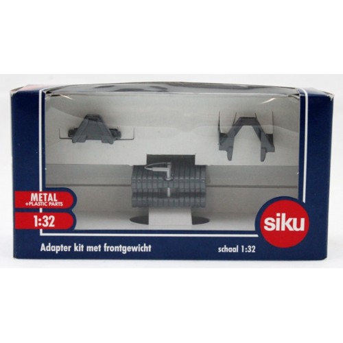 Siku, Adapter kit met frontgewicht grijs, 1:32