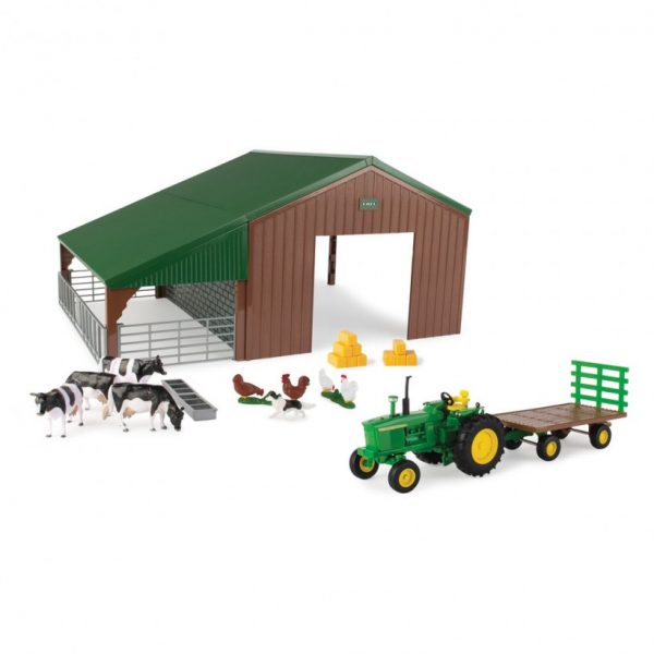 Britains, Farm Building Set with John Deere Tractor, 1:32