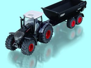 Siku, Fendt , Siku2001, modeltractor met Krampe kieper, 1:50