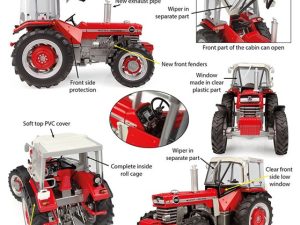 Universal Hobbies, Massey Ferguson, UH6481, modeltractor, 1:32