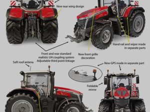 Universal Hobbies, Massey Ferguson , UH6710, modeltractor, 1:32