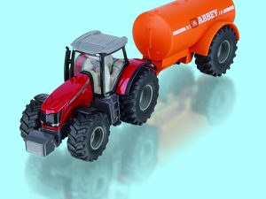 Siku, Massey Ferguson, Siku2003, modeltractor met tanker, 1:50