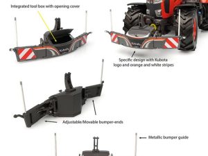 Universal Hobbies, Kubota, UH6785, Tractorbumper , 1:32