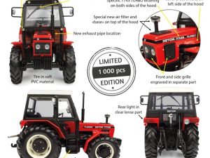 Universal Hobbies, Zetor , UH6869, modeltractor, Limited Edition , 1:32